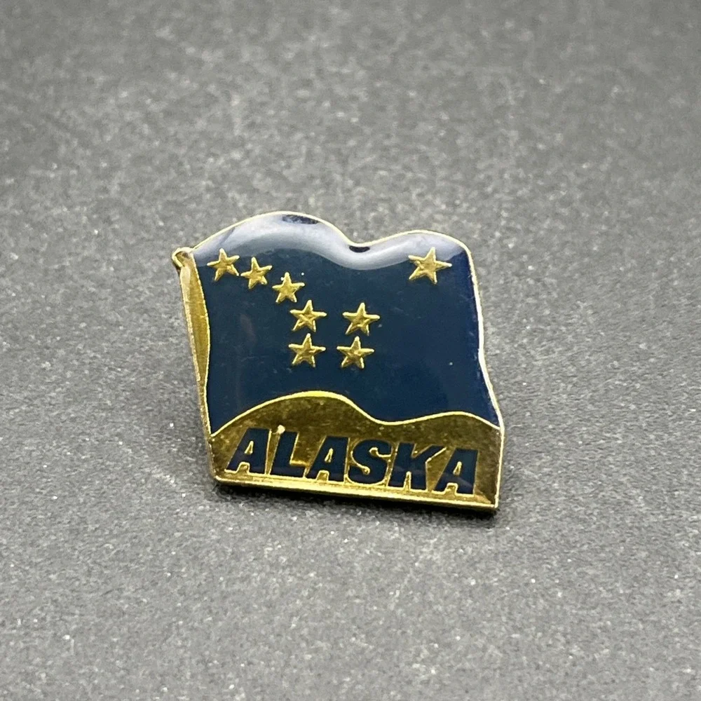 Alaska State Flag United States‎ Of America Lapel Hat Pin